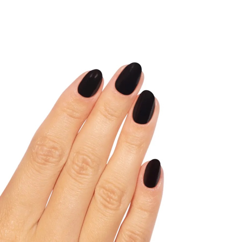 Color Street MIDNIGHT IN MANHATTAN Black Solid Nail Strips Set - Picture 6 of 7